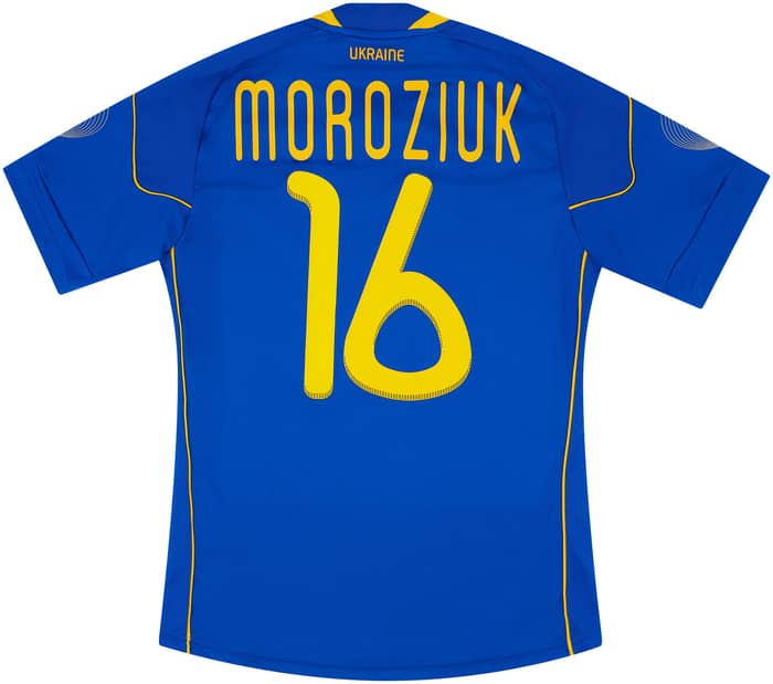 2010-11 Ukraine Match Issue Away Shirt Moroziuk #16