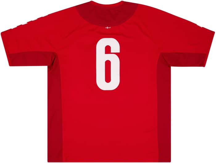 2003-04 Denmark Match Issue Home Shirt #6 (Helveg)