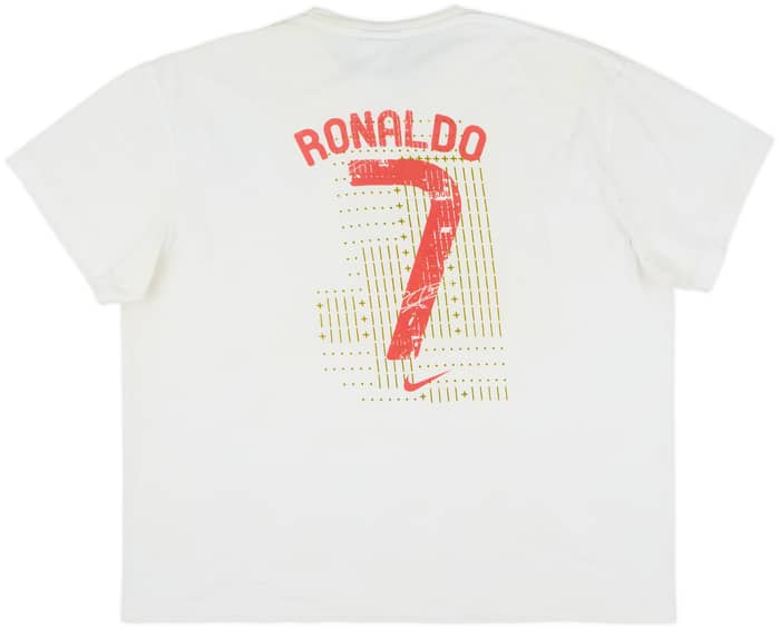 2007 Portugal Nike Graphic Tee Ronaldo #7 - 4/10 - (XXL)