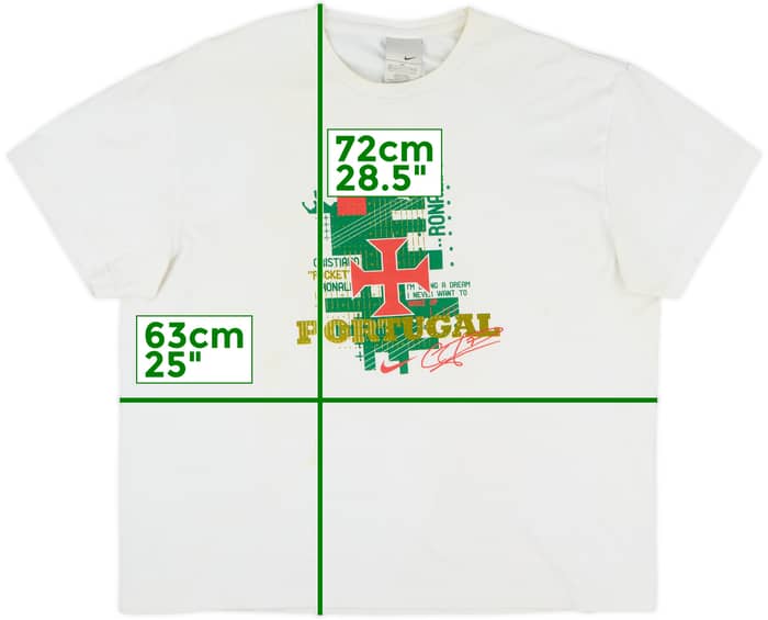 2007 Portugal Nike Graphic Tee Ronaldo #7 - 4/10 - (XXL)