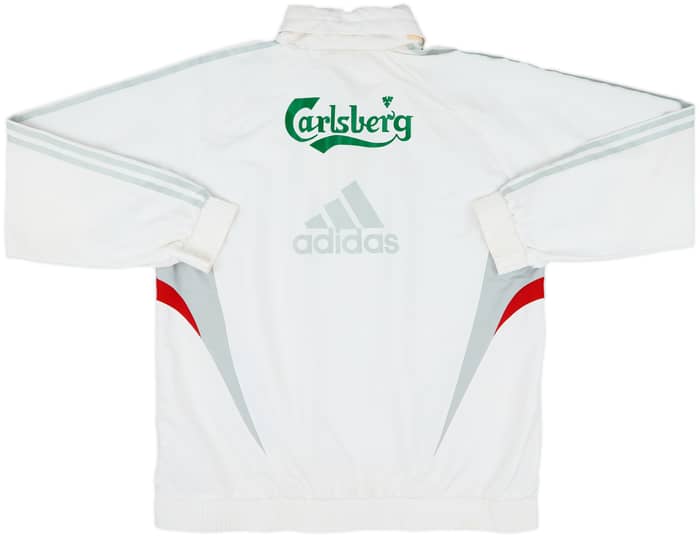 2008-09 Liverpool adidas Formotion Hooded 1/4 Zip Rain Jacket - 8/10 - (XL)