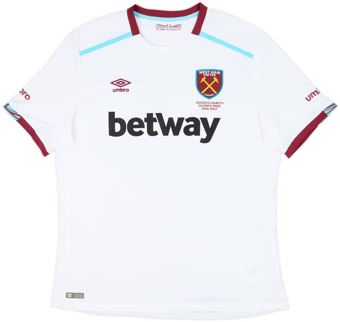 2016-17 West Ham Away Shirt Noble #16 - 8/10 - (XXL)