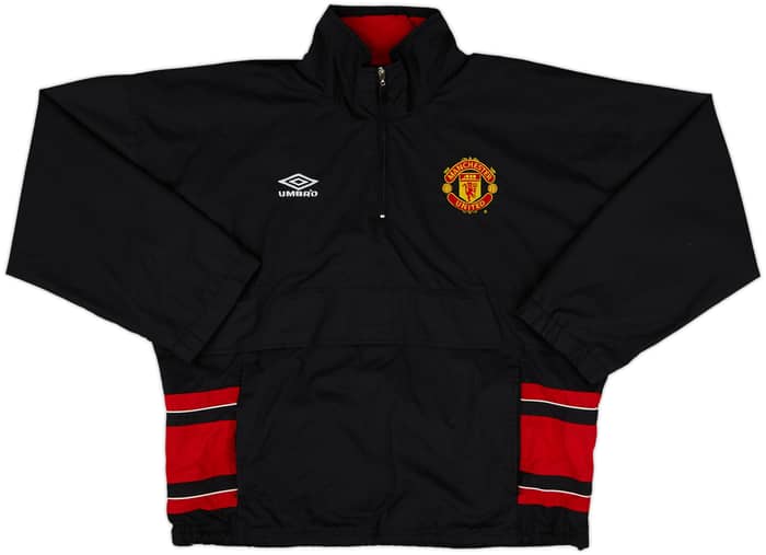 1999-00 Manchester United Umbro 1/4 Zip Drill Top - 10/10 - (S)