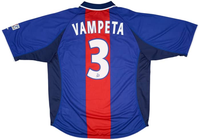 2000-01 Paris Saint-Germain Home Shirt Vampeta #3 - 7/10 - (XL)