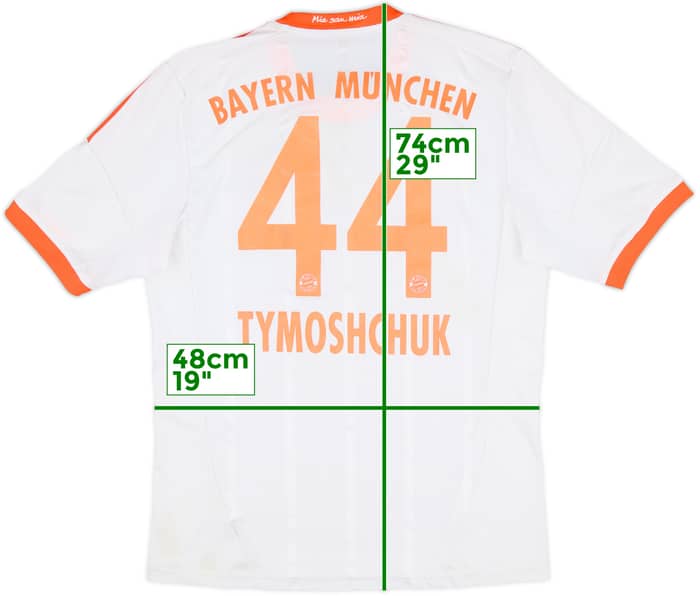 2012-13 Bayern Munich Away Shirt Tymoshchuk #44 - 5/10 - (M)