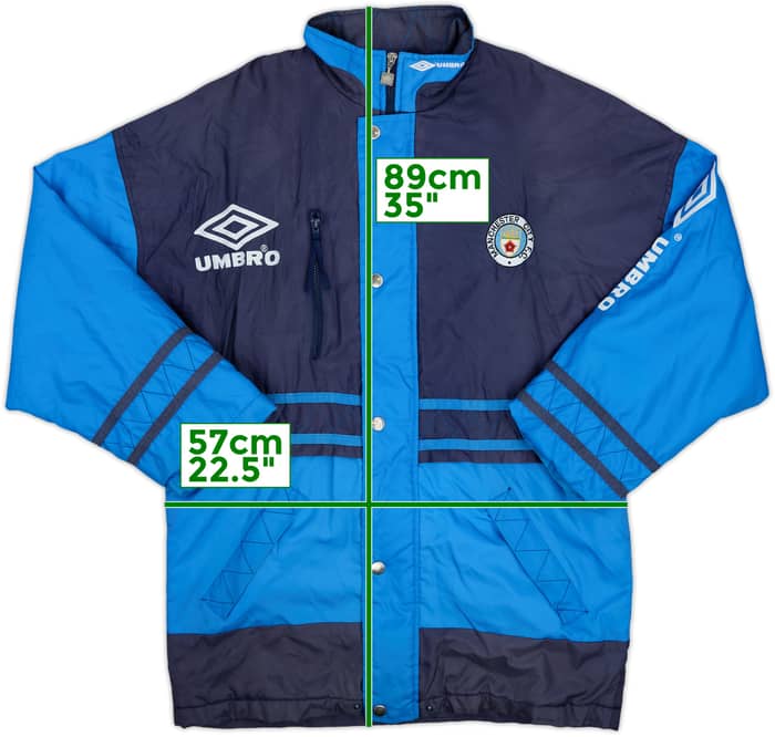 1995-97 Manchester City Umbro Padded Bench Coat - 9/10 - (S)