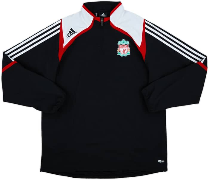 2007-08 Liverpool adidas 1/4 Zip Track Jacket - 10/10 - (L)