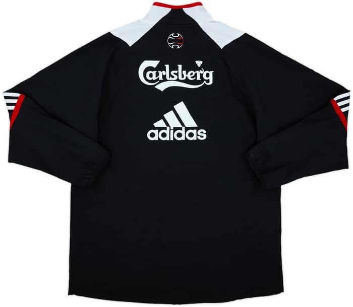 2007-08 Liverpool adidas 1/4 Zip Track Jacket - 10/10 - (L)