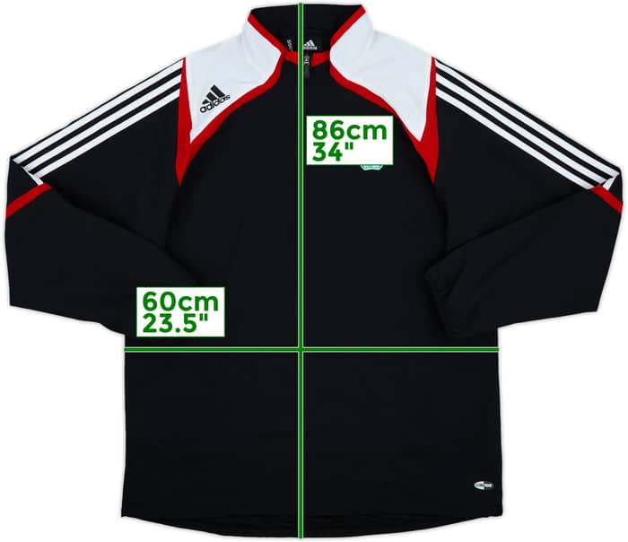 2007-08 Liverpool adidas 1/4 Zip Track Jacket - 10/10 - (L)