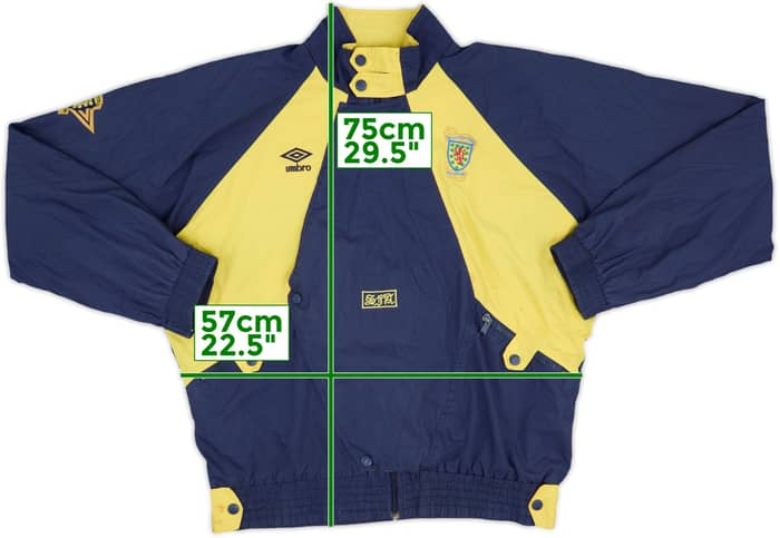 1990-92 Scotland Umbro Rain Jacket - 6/10 - (M)