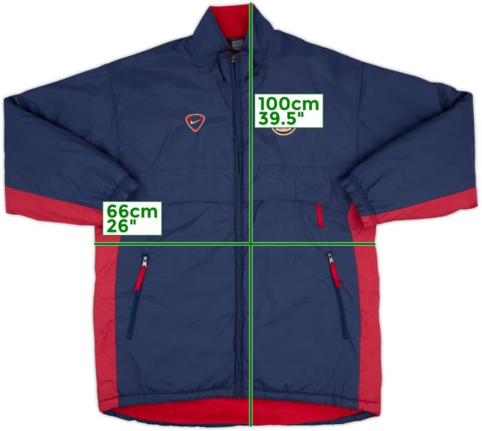 2000-01 Arsenal Nike Padded Bench Coat - 10/10 - (L)