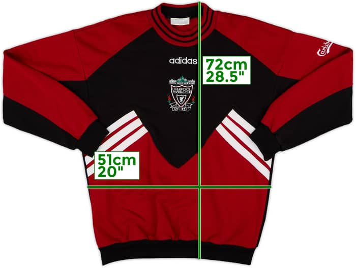 1993-95 Liverpool Player Issue adidas Sweat Top - 8/10 - (L)