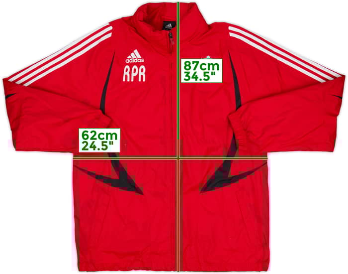 2007-08 Liverpool adidas Staff Issue Hooded Rain Jacket RPR - 6/10 - (L/XL)