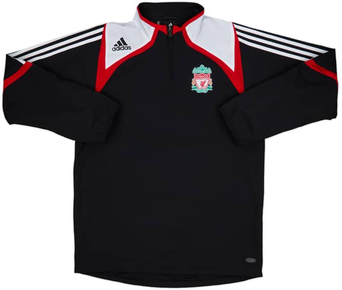 2007-08 Liverpool adidas 1/4 Zip Drill Top - 8/10 - (M)