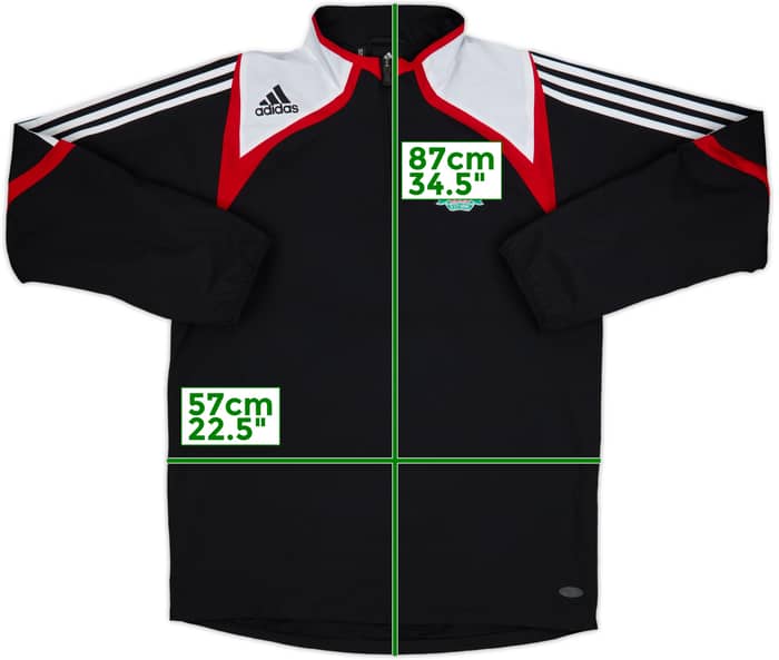 2007-08 Liverpool adidas 1/4 Zip Drill Top - 8/10 - (M)