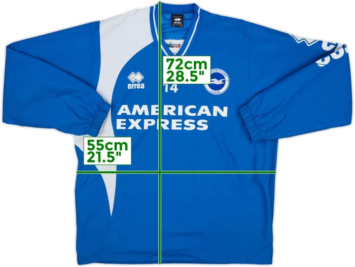 2012-13 Brighton Player Issue Errea Drill Top #14 - 8/10 - (S)