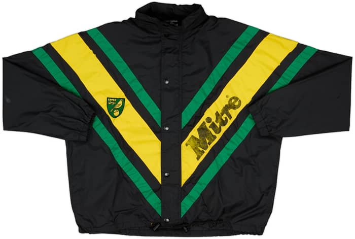 1996-97 Norwich Mitre Hooded Rain Jacket - 6/10 - (M)