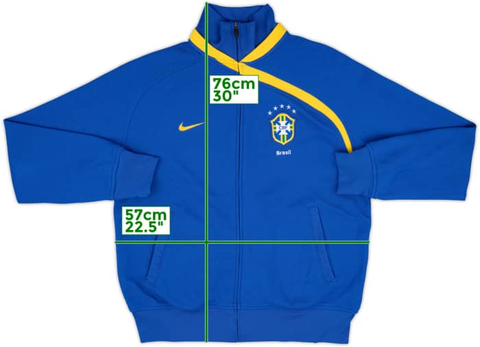2008-09 Brazil Nike Track Jacket - 8/10 - (L)
