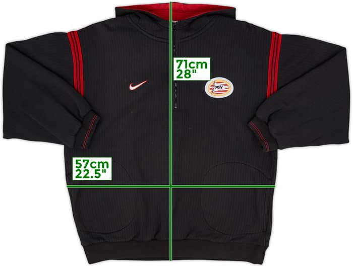 1998-99 PSV Nike Hooded 1/4 Zip Top - 7/10 - (M)