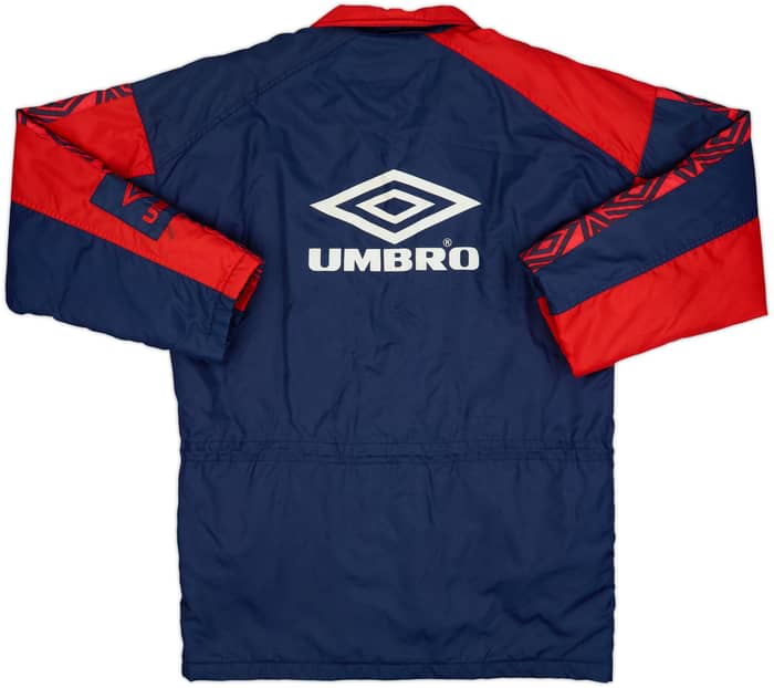 1993-95 England Umbro Padded Bench Coat - 8/10 - (M)