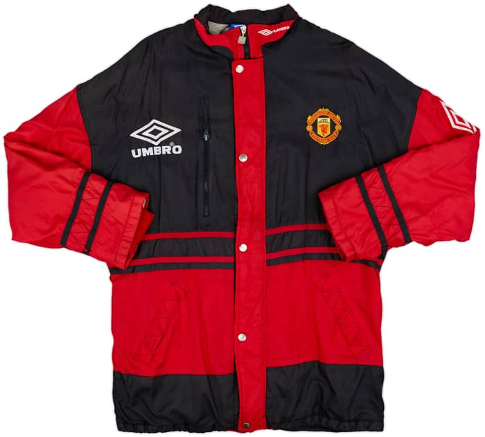 1996-97 Manchester United Umbro Padded Bench Coat - 9/10 - (L)