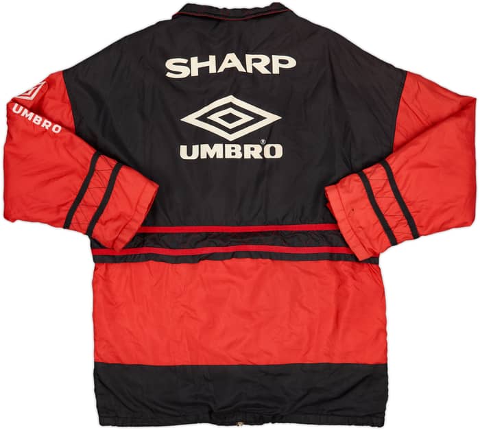 1996-97 Manchester United Umbro Padded Bench Coat - 8/10 - (L)