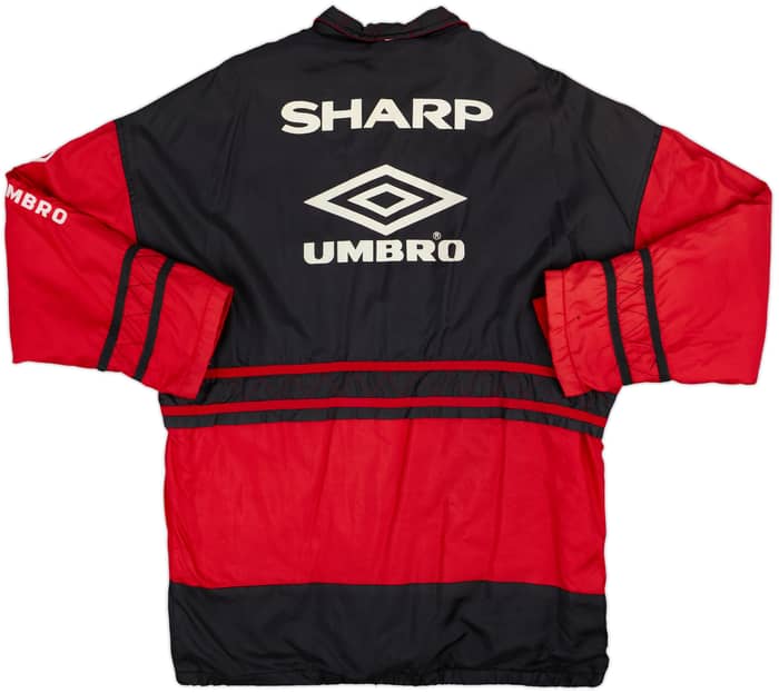 1996-97 Manchester United Umbro Padded Bench Coat - 9/10 - (L)