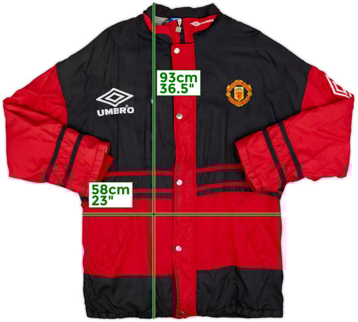 1996-97 Manchester United Umbro Padded Bench Coat - 9/10 - (L)