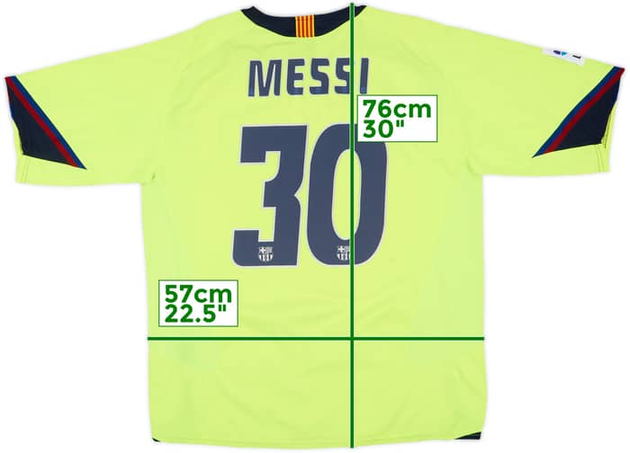 2005-06 Barcelona Away Shirt Messi #30 - 7/10 - (XL)