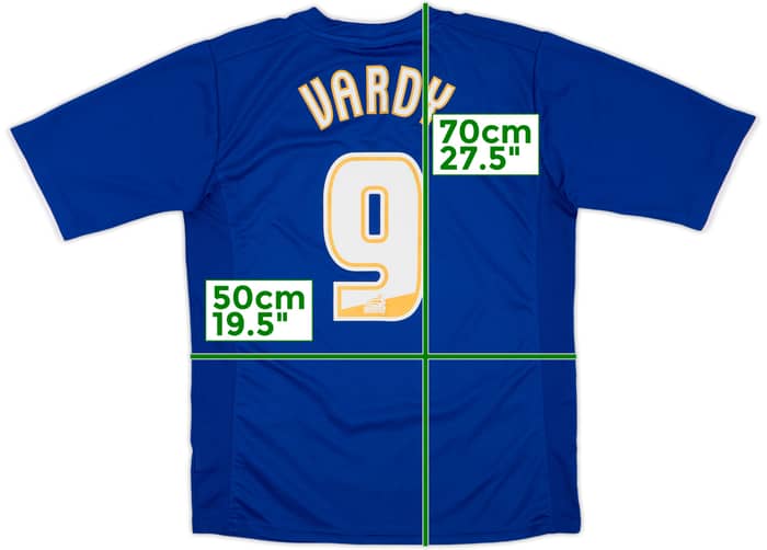 2012-13 Leicester Home Shirt Vardy #9 - 7/10 - (L)