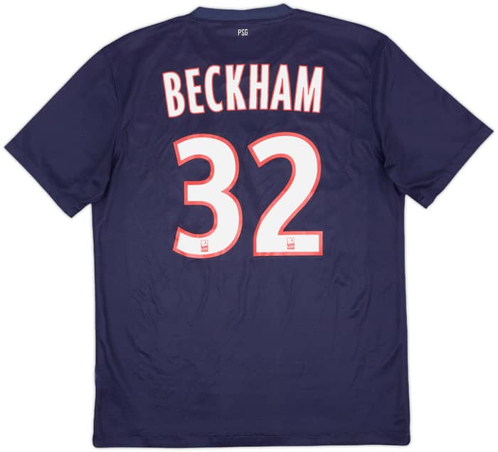 2012-13 Paris Saint-Germain Home Shirt Beckham #32 - 6/10 - (M)