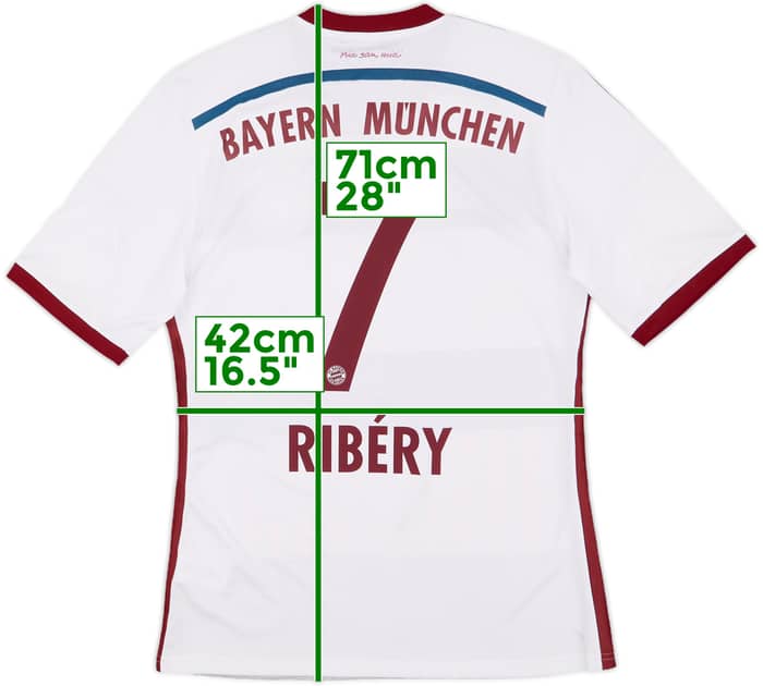 2014-15 Bayern Munich Away Shirt Ribery #7 - 6/10 - (S)