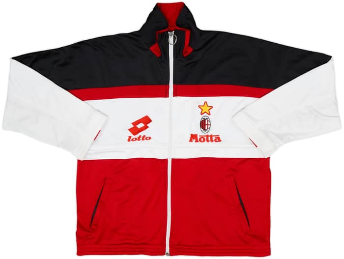 1993-94 AC Milan Lotto Track Jacket - 5/10 - (XXL.Boys)