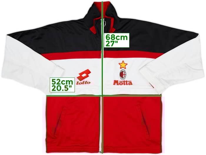 1993-94 AC Milan Lotto Track Jacket - 5/10 - (XXL.Boys)