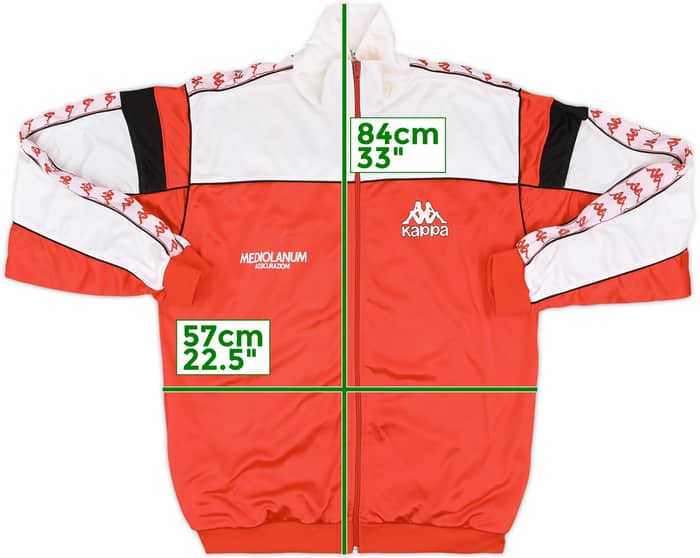 1988-90 AC Milan Kappa Track Jacket - 7/10 - (XL)