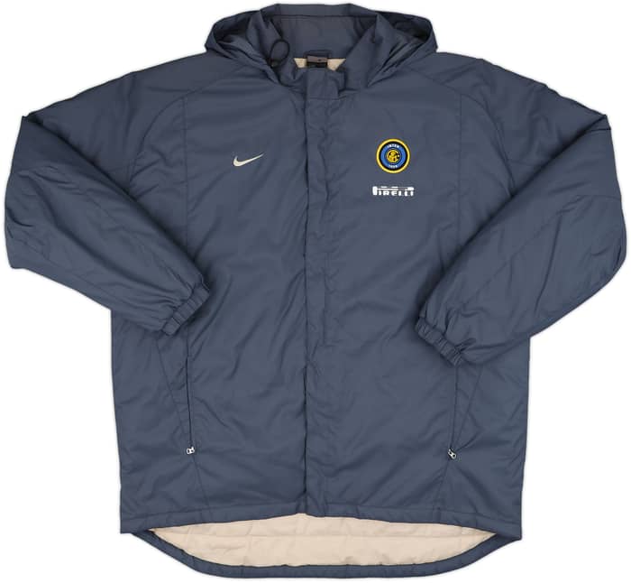 2001-02 Inter Milan Nike Padded Hooded Bench Coat - 6/10 - (XL)