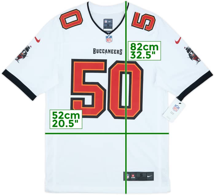 2020-24 Tampa Bay Buccaneers Vea #50 Nike Game Away Jersey (S)