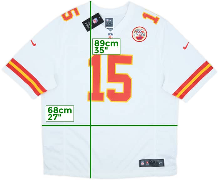 2017-24 Kansas City Chiefs Mahomes #15 Nike Game Home Jersey (XXL)