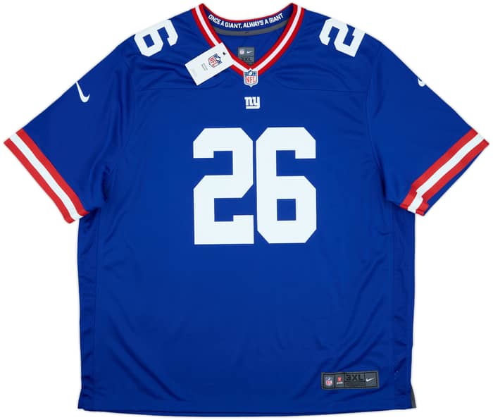 2022-23 New York Giants Barkley #26 Nike Game Throwback Jersey (3XL)
