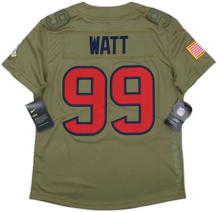 2017 Houston Texans Watt #99 Nike Salute to Service Jersey Womens (S)
