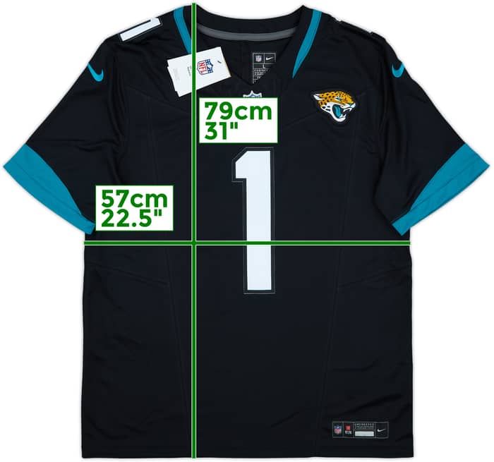 2023-24 Jacksonville Jaguars Etienne Jr #1 Nike Limited Alternate Jersey (L)