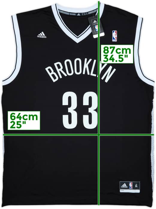 2012-14 Brooklyn Nets Teletovic #33 adidas Away Jersey (XL)