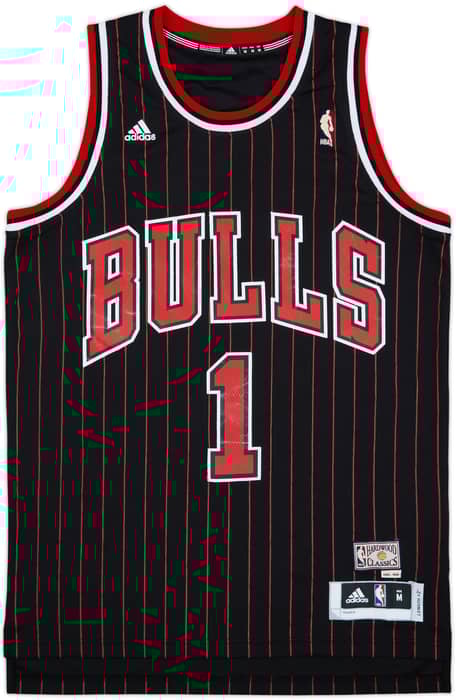 1995-96 Chicago Bulls Rose #1 adidas Hardwood Classics Swingman Alternate Jersey - 8/10 - (M)