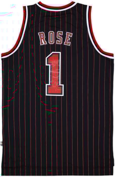 1995-96 Chicago Bulls Rose #1 adidas Hardwood Classics Swingman Alternate Jersey - 8/10 - (M)
