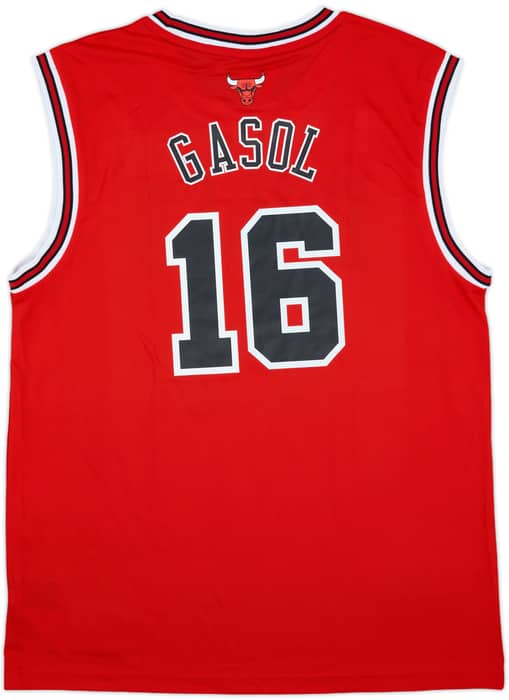 2014 Chicago Bulls Gasol #16 adidas Away Jersey (L)