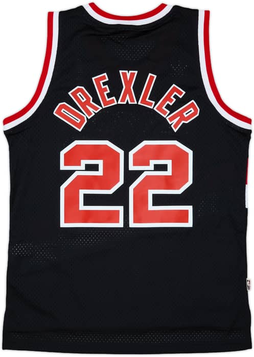 1987-88 Portland Trail Blazers Drexler #22 adidas Hardwood Classics Swingman Away Jersey (M)