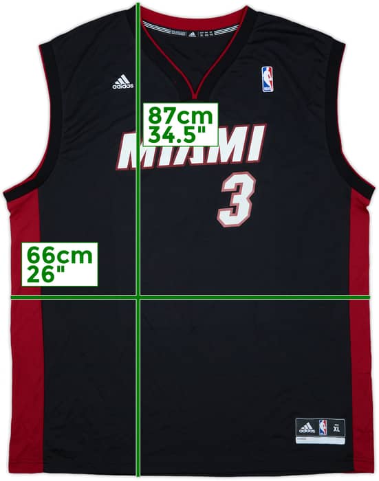 2012-14 Miami Heat Wade #3 adidas Away Jersey (XL)