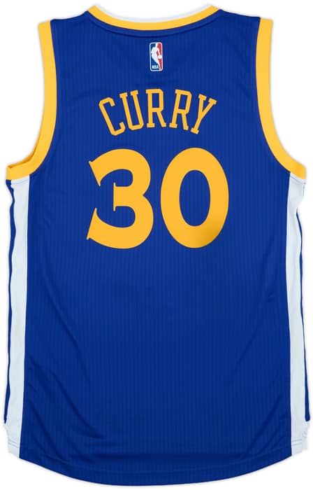 2014-17 Golden State Warriors Curry #30 adidas Swingman Away Jersey (S)