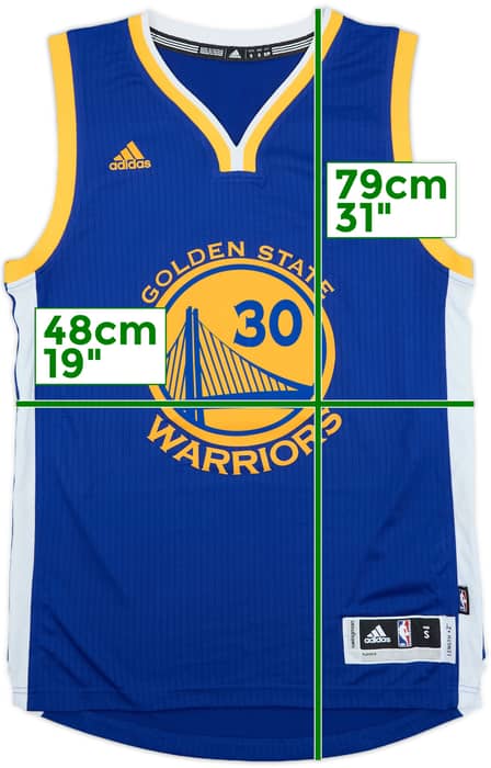 2014-17 Golden State Warriors Curry #30 adidas Swingman Away Jersey (S)