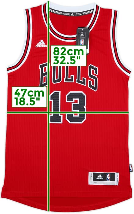 2014-16 Chicago Bulls Noah #13 adidas Swingman Away Jersey (XS)